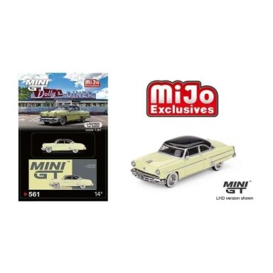 PRE-ORD3R Mini GT 1/64 1954 Lincoln Capri, premier yellow