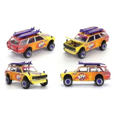 Mini GT Modeliukas 1/64 1969 Datsun 510 Wagon 4x4 Kaido Islands V1, various Mini GT Modeliukas 1/64 1969 Datsun 510 Wagon 4x4 Kaido Islands V1, various