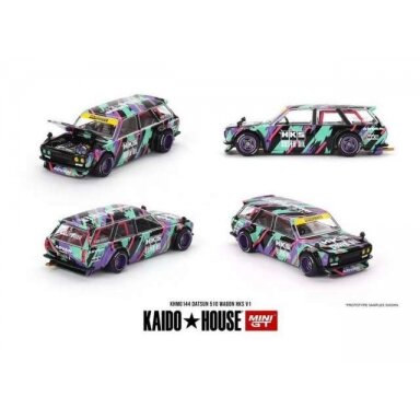 Mini GT Modeliukas 1/64 1969 Datsun 510 Wagon HKS V1 Kaido House, various Mini GT Modeliukas 1/64 1969 Datsun 510 Wagon HKS V1 Kaido House, various