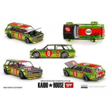 Mini GT Modeliukas 1/64 1969 Datsun Kaido 510 Wagon OG, Flo yellow (yra sandėlyje) Mini GT Modeliukas 1/64 1969 Datsun Kaido 510 Wagon OG, Flo yellow (yra sandėlyje)