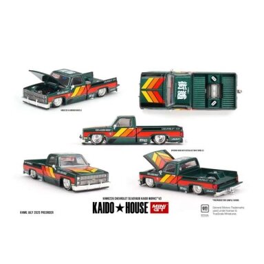 PRE-ORD3R Mini GT 1/64 1980 Chevrolet Silverado Kaido Works V3, various PRE-ORD3R Mini GT 1/64 1980 Chevrolet Silverado Kaido Works V3, various