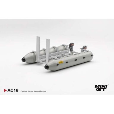 PRE-ORD3R MINI GT Modeliukas 1/64 1985 Potoon Raft *Camel Trophy*, grey PRE-ORD3R MINI GT Modeliukas 1/64 1985 Potoon Raft *Camel Trophy*, grey
