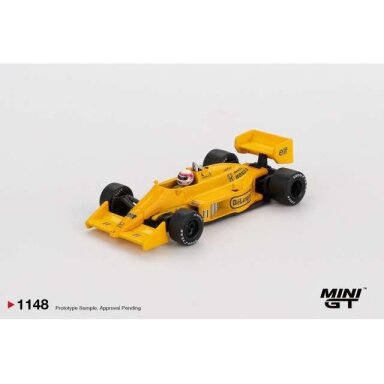 PRE-ORD3R Mini GT 1/64 1987 Lotus 99T #11 Satoru Nakajima Monaco Grand Prix, yellow