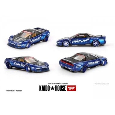 Mini GT Kaido House Modeliukas 1/64 1990 Honda NSX Evasive V2, blue (yra Sandėlyje) Mini GT Kaido House Modeliukas 1/64 1990 Honda NSX Evasive V2, blue (yra Sandėlyje)