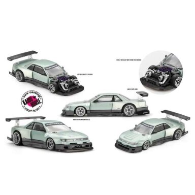 Mini GT 1/64 1991 Nissan Silvia S13-R Kaido Works V1, green Mini GT 1/64 1991 Nissan Silvia S13-R Kaido Works V1, green
