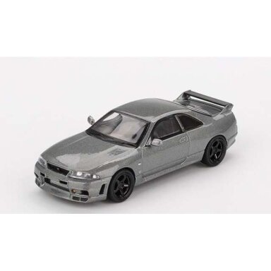 Mini GT 1/64 1993 Nissan GTR (R33) Nismo BCNR33 CRS, dark metal gray