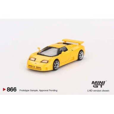 Mini GT Modeliukas 1/64 1995 Bugatti EB110 Super Sport Giallo Bugatti, yellow Mini GT Modeliukas 1/64 1995 Bugatti EB110 Super Sport Giallo Bugatti, yellow