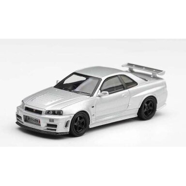 MINI GT Modeliukas 1/64 1999 Nissan Skyline GT-R (R34) Z-Tune, silver metallic MINI GT Modeliukas 1/64 1999 Nissan Skyline GT-R (R34) Z-Tune, silver metallic