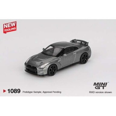 Mini GT 1/64 2013 Nissan GTR (R35) CRS Version, dark metal grey
