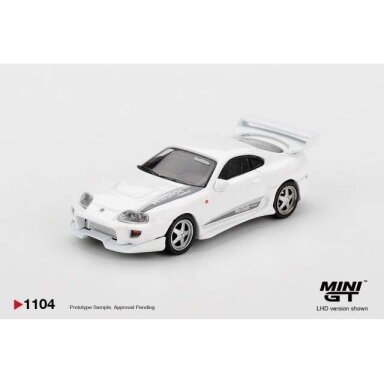 PRE-ORD3R Mini GT 1/64 2014 Toyota Supra MK4 (A80) Veilside Combat V-I, white pearl metallic