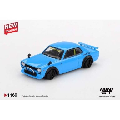 Mini GT 1/64 2015 Nissan Hakosuka *Nissan LB Works Hakosuka*, baby blue