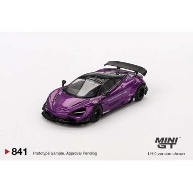 Mini GT Modeliukas 1/64 2020 McLaren 720S LB Works, purple (yra Sandėlyje)