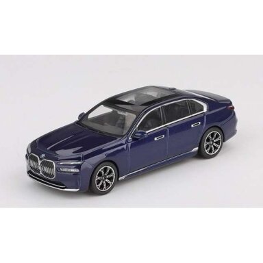 Mini GT 1/64 2022 BMW I7 Xdrive60, tanzanite blue metalic