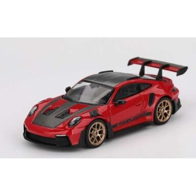 PRE-ORD3R Mini GT 1/64 2022 Porsche 911 (992) GT3 RS Weissach Packaging, guards red