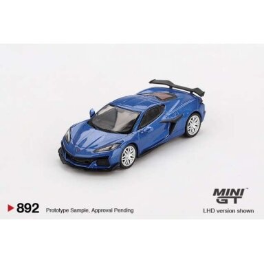 Mini GT 1/64 2023 Chevrolet Corvette C8 Z06 Elkhart Lake, blue metallic