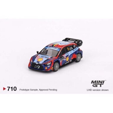 Mini GT Modeliukas 1/64 2023 Hyundai i20 N #11 Rally Monte Carlo, blue/light blue/red Mini GT Modeliukas 1/64 2023 Hyundai i20 N #11 Rally Monte Carlo, blue/light blue/red