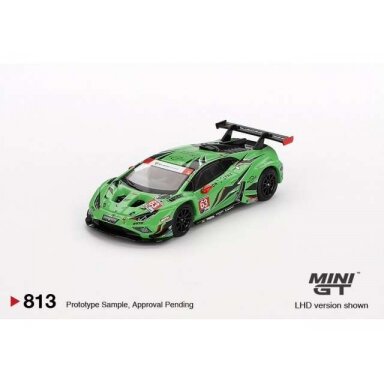 Mini GT  1/64 2023 Lamborghini Huracan GT3 Evo2 #63 Iron Lynx Daytona 24 hrs 2023, green