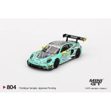 Mini GT Modeliukas 1/64 2023 Porsche 911 (992) GT3 R #28 Hubauto Racing Macau Grand Prix, green Mini GT Modeliukas 1/64 2023 Porsche 911 (992) GT3 R #28 Hubauto Racing Macau Grand Prix, green