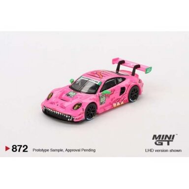 Mini GT Modeliukas 1/64 2023 Porsche 911 (992) GT3 R #80 AO Racing Virginia Roxy, pink (yra Sandėlyje) Mini GT Modeliukas 1/64 2023 Porsche 911 (992) GT3 R #80 AO Racing Virginia Roxy, pink (yra Sandėlyje)