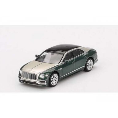 PRE-ORD3R Mini GT 1/64 2024 Bentley Flying Spur, white sand verdant