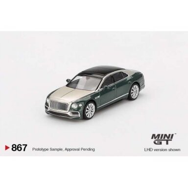 PRE-ORD3R Mini GT Modeliukas 1/64 2024 Bentley Flying Spur, white sand verdant PRE-ORD3R Mini GT Modeliukas 1/64 2024 Bentley Flying Spur, white sand verdant