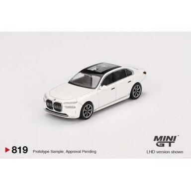 PRE-ORD3R Mini GT 1/64 2024 BMW 17 Xdrive60, mineral white