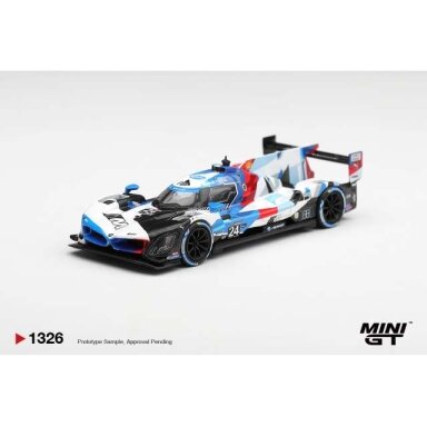 PRE-ORD3R MINI GT Modeliukas 1/64 2024 BMW M Hybrid V8 GTP #24 BMW M Team RLL Daytona 24 hrs, white/blue/red PRE-ORD3R MINI GT Modeliukas 1/64 2024 BMW M Hybrid V8 GTP #24 BMW M Team RLL Daytona 24 hrs, white/blue/red