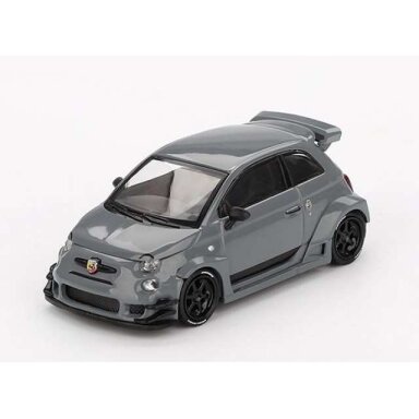 Mini GT 1/64 2024 Fiat Abarth 595 LB-Works X, Abas Works Grey