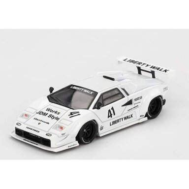 PRE-ORD3R Mini GT 1/64 2024 Lamborghini Countach LB-Works White Tokyo Auto Salon, white