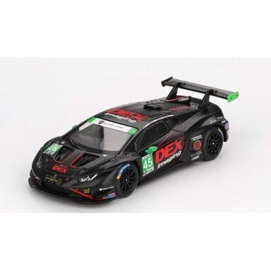 Mini GT 1/64 2024 Lamborghini Huracan GT3 Evo 2 #45 Dex Imaging Daytona 24hrs, black/red