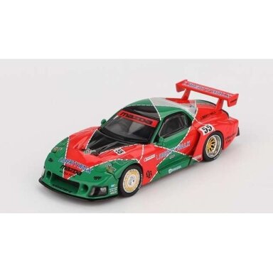 Mini GT 1/64 2024 Mazda RX7 (FD3S) LB-Super Silhouette 787B TAS, green/red