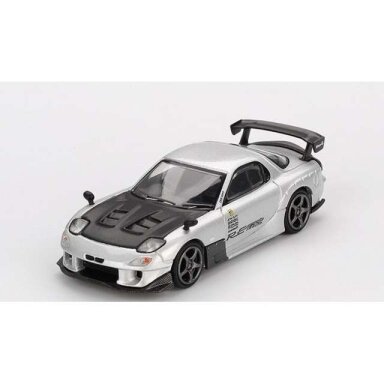 PRE-ORD3R Mini GT 1/64 2024 Mazda RX7 (FD3S) Re-Amamiya, silver metallic