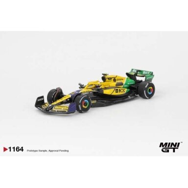 PRE-ORD3R Mini GT 1/64 2024 Mclaren MCL38 #4 Lando Norris Monaco GP, yellow/green