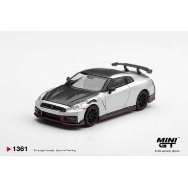 PRE-ORD3R MINI GT Modeliukas 1/64 2024 Nissan GT-R R35 Nismo, silver metallic