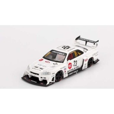 PRE-ORD3R Mini GT 1/64 2024 Nissan GTR (R34) Super Silhouette Athlete/Collet, white