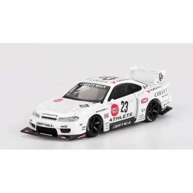 PRE-ORD3R Mini GT 1/64 2024 Nissan Silvia S15 LB-Super Silhouette Athlete, white