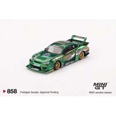 Mini GT 1/64 2024 Nissan Silvia S15 LB-Super Silhouette Fausto Racing, green