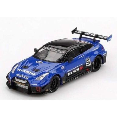 Mini GT 1/64 2025 Nissan GTR R35 LB-Silhouette Works GT, blue