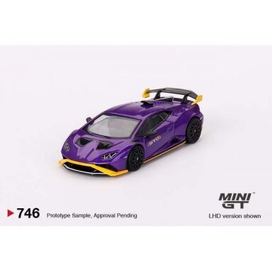 Mini GT Modeliukas 1/64 22023 Lamborghini Huracan STO, purple Mini GT Modeliukas 1/64 22023 Lamborghini Huracan STO, purple