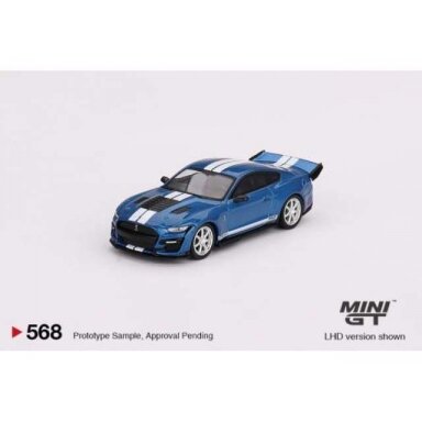 Mini GT Modeliukas 1/64 Ford Shelby GT500 Dragon Snake, performance blue Mini GT Modeliukas 1/64 Ford Shelby GT500 Dragon Snake, performance blue