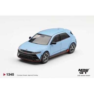 MINI GT Modeliukas 1/64 Hyundai Ioniq 5 N Performance, blue matt MINI GT Modeliukas 1/64 Hyundai Ioniq 5 N Performance, blue matt