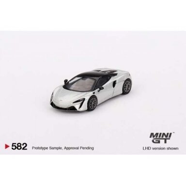Mini GT Modeliukas 1/64 McLaren Artura, ice silver Mini GT Modeliukas 1/64 McLaren Artura, ice silver