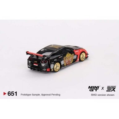 Mini GT Modeliukas LB Silhouette Works Nissan GT 35GT-RR Ver.1 *Barong*, black/red Mini GT Modeliukas LB Silhouette Works Nissan GT 35GT-RR Ver.1 *Barong*, black/red