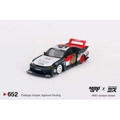 Mini GT Modeliukas LB Super Silhouette Nissan S15 Silvia *Garuda*, black/red/white Mini GT Modeliukas LB Super Silhouette Nissan S15 Silvia *Garuda*, black/red/white
