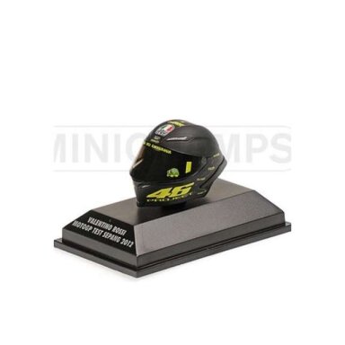 Minichamps Modeliukas 1/10 2012 Helmet Valentino Rossi MotoGP Test Sepang, black/yellow Minichamps Modeliukas 1/10 2012 Helmet Valentino Rossi MotoGP Test Sepang, black/yellow