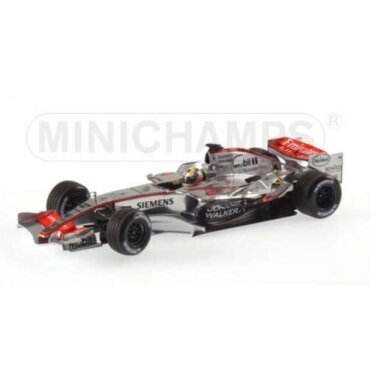 Minichamps Modeliukas 1/18 2006 McLaren Mercedes Benz MP4/21 Juan Pablo Montoya, silver Minichamps Modeliukas 1/18 2006 McLaren Mercedes Benz MP4/21 Juan Pablo Montoya, silver
