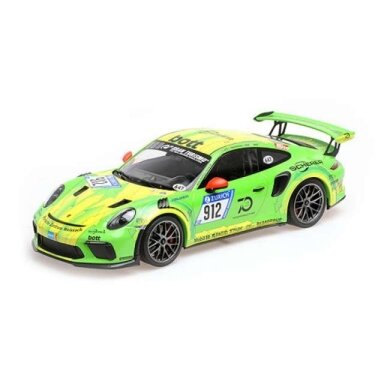 Minichamps Modeliukas 1/18 2019 Porsche 911 GT3RS (991.2), Demonstration Run, green/yellow Minichamps Modeliukas 1/18 2019 Porsche 911 GT3RS (991.2), Demonstration Run, green/yellow