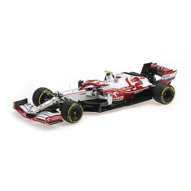 Minichamps Modeliukas 1/18 2021 Alfa Romeo Racing Orlen C41 Bahrain GP Antonio Giovinazzi, white/red Minichamps Modeliukas 1/18 2021 Alfa Romeo Racing Orlen C41 Bahrain GP Antonio Giovinazzi, white/red