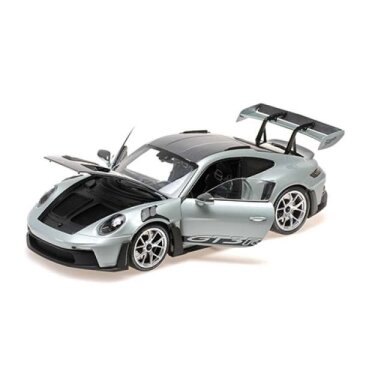 Minichamps Modeliukas 1/18 2023 Porsche 911 (992) GT3RS, silver Minichamps Modeliukas 1/18 2023 Porsche 911 (992) GT3RS, silver