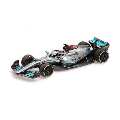 Minichamps Modeliukas 1/43 2022 Mercedes-AMG PETRONAS W13E George Russell 3rd Australian GP, silver/blue Minichamps Modeliukas 1/43 2022 Mercedes-AMG PETRONAS W13E George Russell 3rd Australian GP, silver/blue